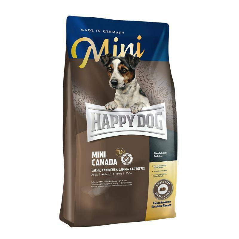 HAPPY DOG Trockenfutter MINI CANADA für kleine Hunde