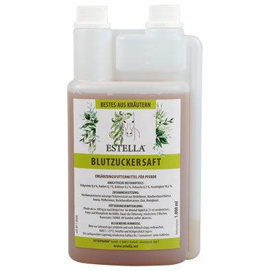 ESTELLA Ergänzungsfutter Blutzuckersaft für Pferde
