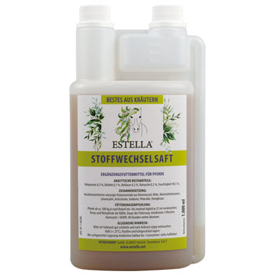 ESTELLA Ergänzungsfutter STOFFWECHSELSAFT für Pferde