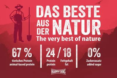 HAPPY DOG NATURCROQ Trockenfutter ACTIVE  für aktive Hunde