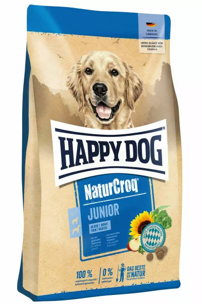 HAPPY DOG NATURCROQ Trockenfutter JUNIOR  für junge Hunde