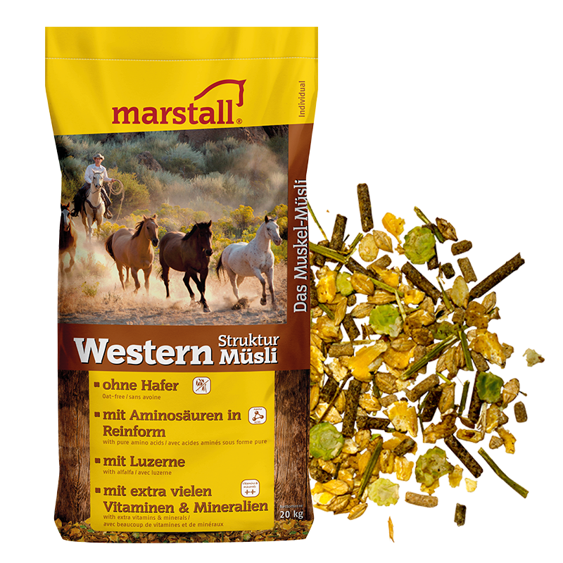 MARSTALL Futter WESTERN STRUKTUR-MÜSLI für Pferde