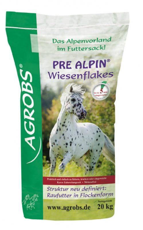 AGROBS Futter PRE ALPIN WIESENFLAKES für Pferde