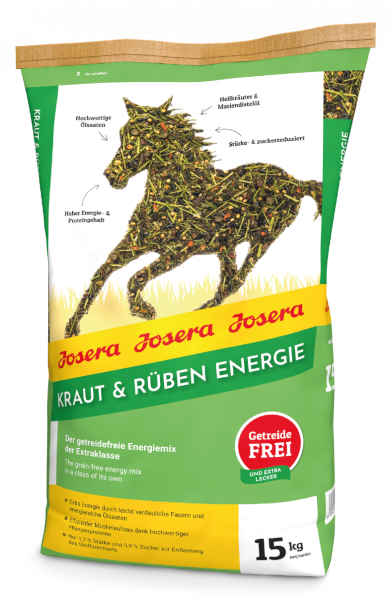 JOSERA Futter KRAUT & RÜBEN ENERGIE für Pferde
