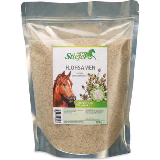 STIEFEL Ergänzungsfutter FLOHSAMEN SCHALEN für Pferde 1kg
