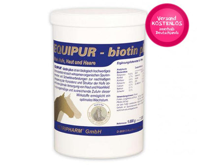 EQUIPUR Ergänzungsfutter BIOTIN PLUS für Pferde