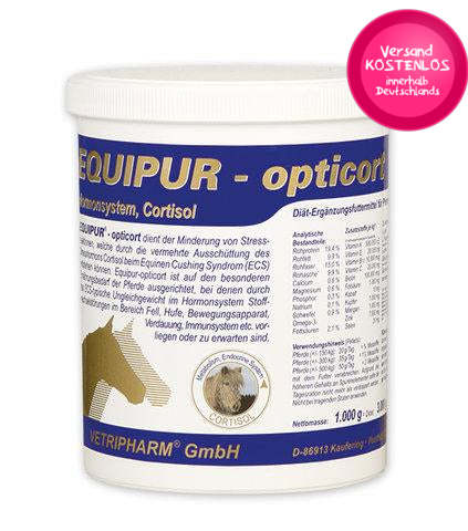 EQUIPUR Ergänzungsfutter OPTICORT für Cushing-Pferde